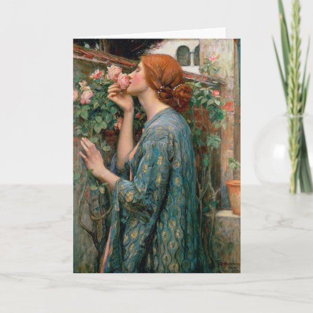 Das Soul der Rose - John William Waterhouse Karte (Vorderseite)