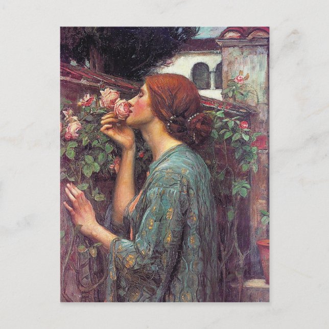 Das Soul der Rose von John W. Waterhouse Postkarte (Vorderseite)