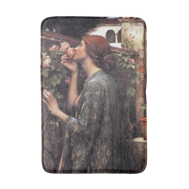 Das Soul der Rose (von John William Waterhouse) Badematte (Vorderseite Vertikal)