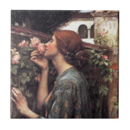 Das Soul der Rose (von John William Waterhouse) Fliese
