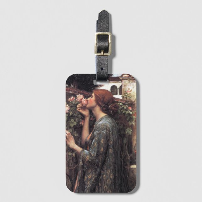 Das Soul der Rose (von John William Waterhouse) Gepäckanhänger (Vorderseite Vertikal)