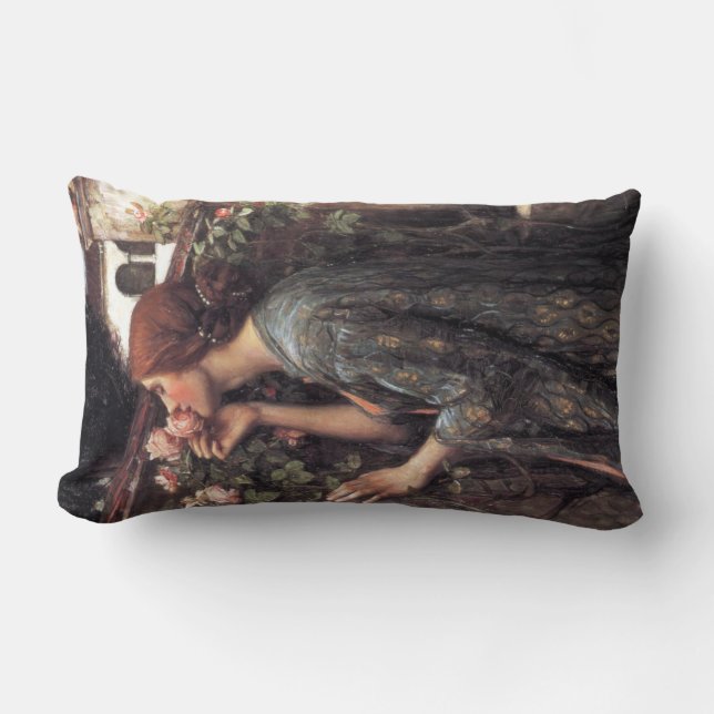 Das Soul der Rose (von John William Waterhouse) Lendenkissen (Vorderseite)