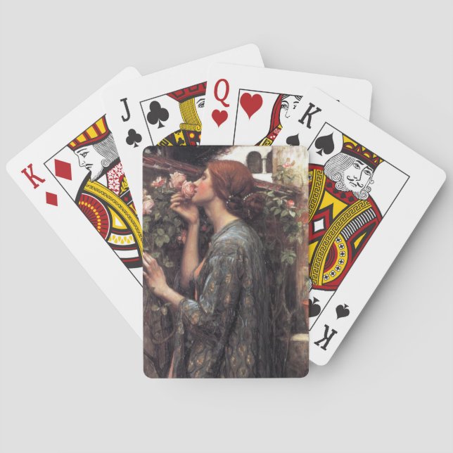 Das Soul der Rose (von John William Waterhouse) Spielkarten (Rückseite)