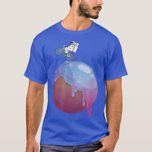 Das Space AtroBike Astronaut Rad Riding Chocol T-Shirt