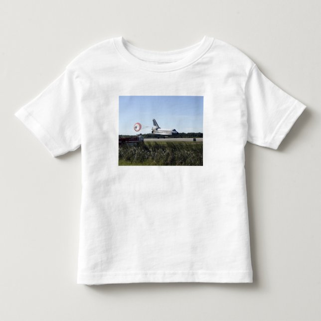 Das Space Shuttle Atlantis entfaltet seinen Drag R Kleinkind T-shirt (Vorderseite)