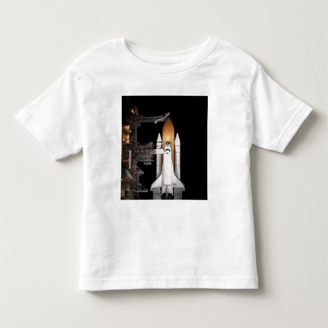 Das Space Shuttle Atlantis steht bereit Kleinkind T-shirt (Vorderseite)