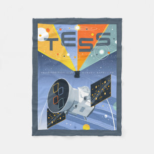 Das Space Telescope Poster. Fleecedecke