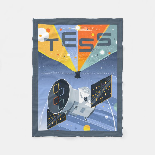 Das Space Telescope Poster. Fleecedecke (Vorderseite)