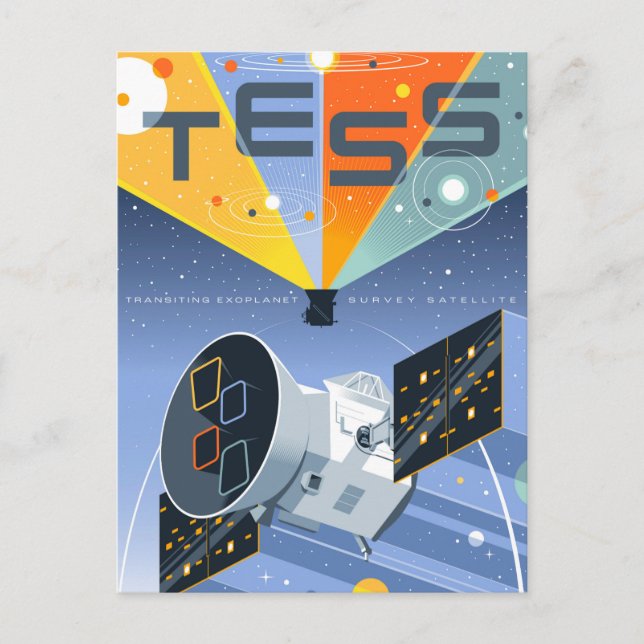 Das Space Telescope Poster. Postkarte (Vorderseite)