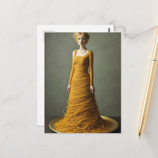 Das Spaghetti-Kleid Postkarte