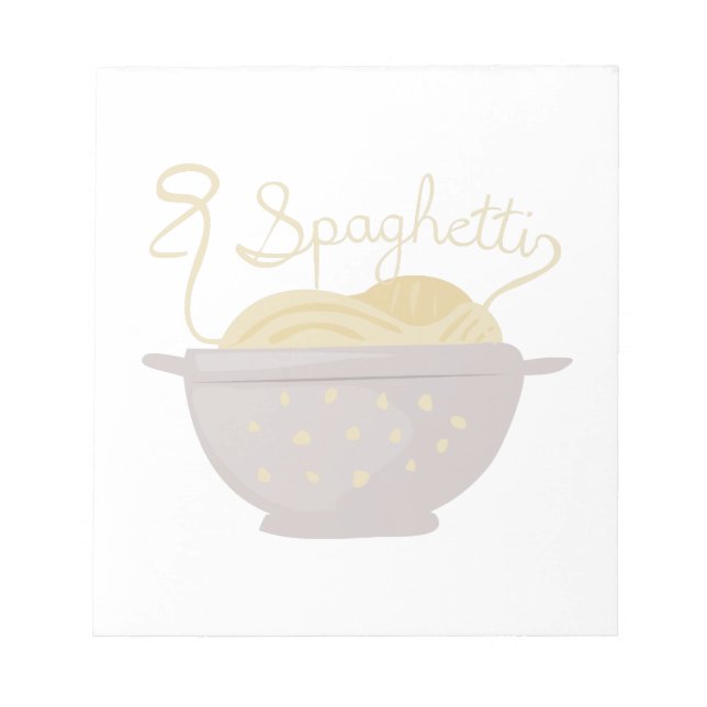 Das Spaghetti Träger Top Notizblock (Vorderseite)