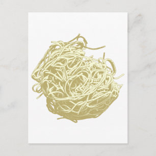 Das Spaghetti Träger Top Postkarte