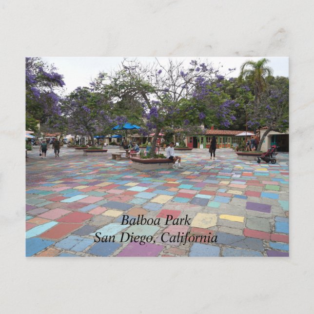Das Spanische Village Art Centre in Balboa Park Postkarte (Vorderseite)
