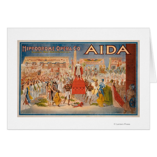 Das spektakuläre Theaterposter von Aida (Vorderseite (Horizontal))