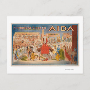 Das spektakuläre Theaterposter von Aida Postkarte