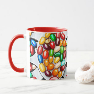 Das Spektrum der Süße: Geleebohnen in Technicolor Tasse