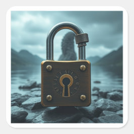 Das Sperrmonster Quadratischer Aufkleber