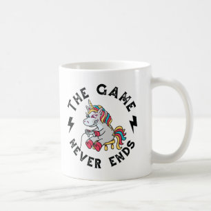 Das Spiel endet nie für Einhörner Kaffeetasse