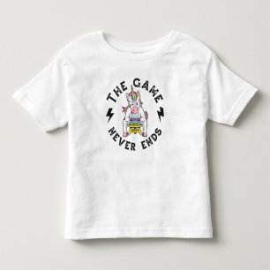 Das Spiel endet nie für Unicorns Kleinkind T-shirt