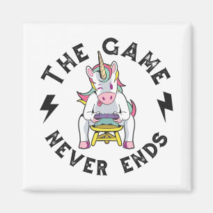 Das Spiel endet nie für Unicorns Magnet