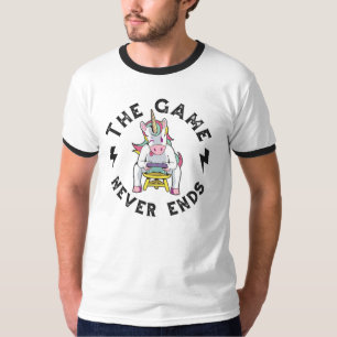 Das Spiel endet nie für Unicorns T-Shirt