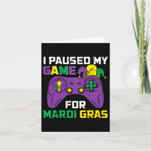 Das Spiel für Mardi Gras Video Game Control unterb Karte