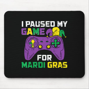 Das Spiel für Mardi Gras Video Game Control unterb Mousepad