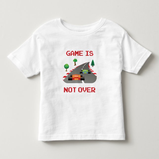 Das Spiel ist nicht über einem Pixel-Videospiel Kleinkind T-shirt (Vorderseite)