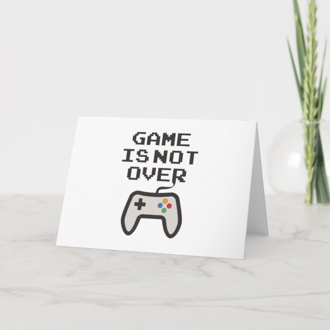 Das Spiel ist noch nicht vorbei Karte (Vorderseite)