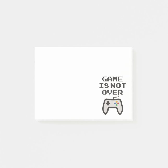 Das Spiel ist noch nicht vorbei Post-it Klebezettel (Vorderseite)