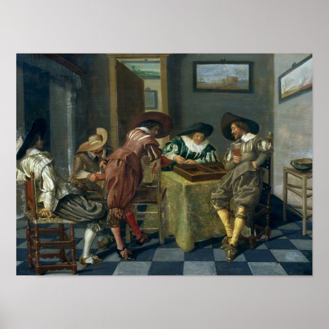 Das Spiel von Backgammon Poster (Vorne)