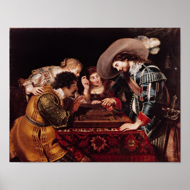 Das Spiel von Backgammon Poster (Vorne)