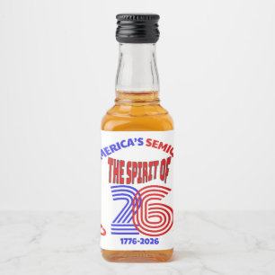 DAS SPIRIT DER 26 - SEMIQUINCENTENNIAL ALKOHOLFLASCHENETIKETT