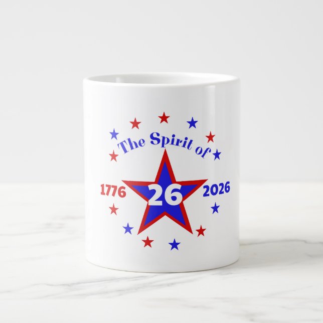 DAS SPIRIT DER 26 - SEMIQUINCENTENNIAL Jumbo-Tasse (Vorderseite)