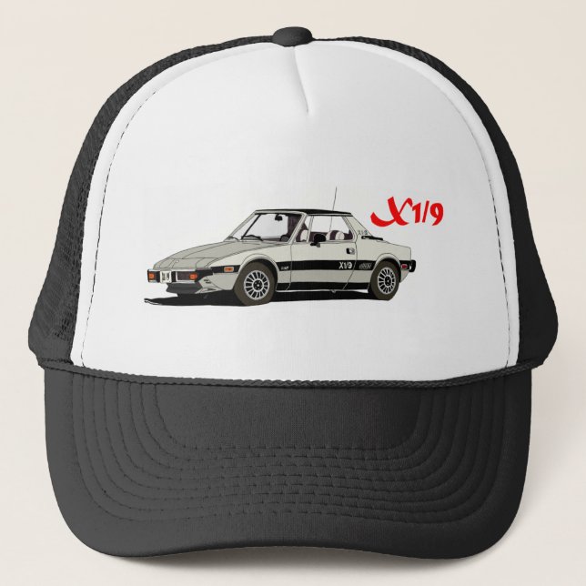 Das Sportwagen X1/9 Truckerkappe (Vorderseite)