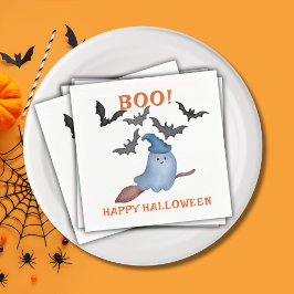 Das spöttische Halloween-Party des Bootsautors und Serviette