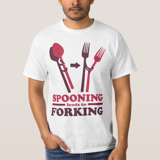 Das Sprechen führt dazu, Liebe zu erzwingen Romant T-Shirt (Vorderseite)