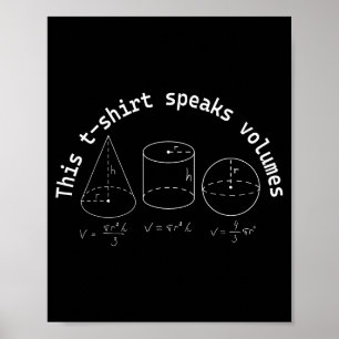 Das spricht Bände Lustige Mathe-Wissenschaft Geeky Poster