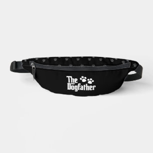 Das Sprichwort des Dogvaters in Schwarz und Weiß Bauchtasche
