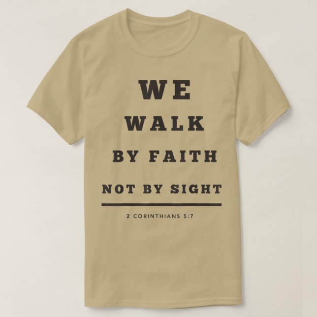 Das SprichwörterbuchWir gehen durch den Glauben, n T-Shirt (Design vorne)