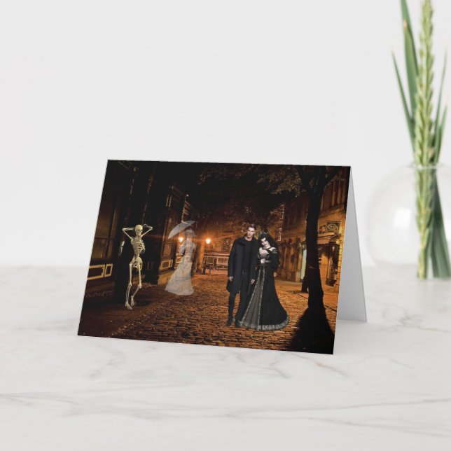 Das Spuk Alley Halloween Karte (Vorderseite)