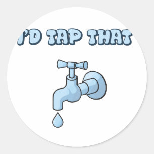Das Stach ich - Faucet Runder Aufkleber