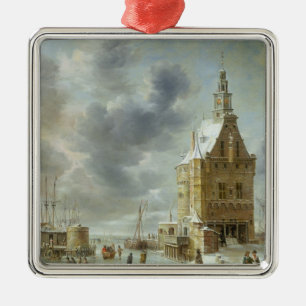 Das Stadt-Tor von Hoorn Silbernes Ornament