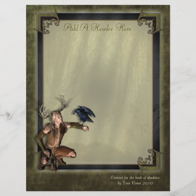 Das Stag-Schreibpapier (Vorderseite)