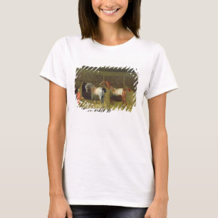 Das Ställe und zwei berühmte laufende T-Shirt