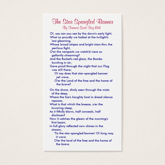 Das Star-Spangled-Banner (4) (Vorderseite)