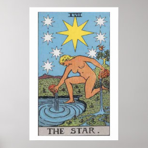 Das Star Tarot Card Poster