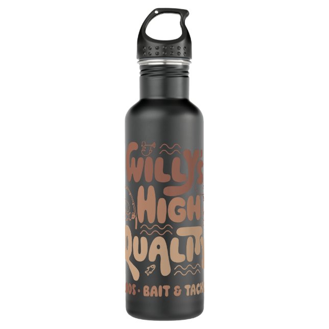 Das Stardew Valley Inspirierte Willy's hochwertige Edelstahlflasche (Vorderseite)