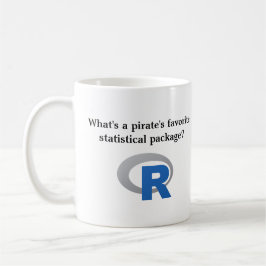 Das statistische Lieblingspaket eines Piraten Kaffeetasse