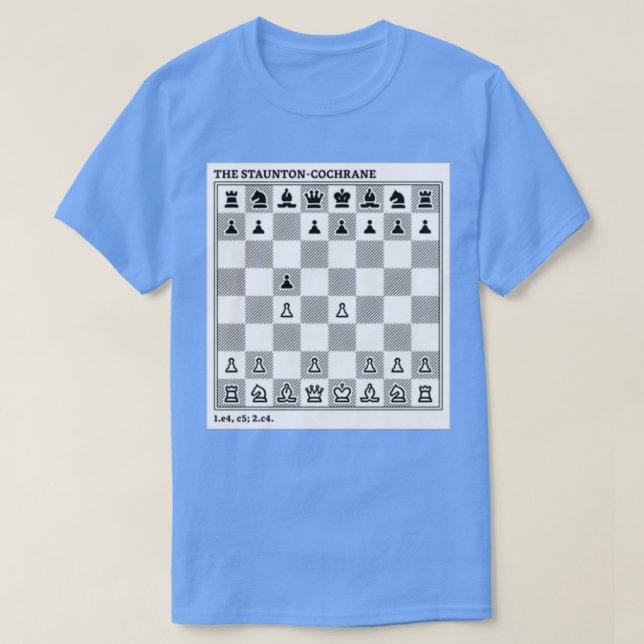Das StauntonCochrane Die sizilianische Verteidigun T-Shirt (Design vorne)